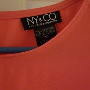 New York & Company Dresses - NY&CO NWOT CORAL SHEATH DRESS SIZE 14 New York & Company Dresses - NY&CO NWOT CORAL SHEATH DRESS SIZE 14